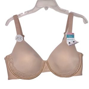 🆕 Vanity Fair 42D Beauty Back lace beige nude bra NWT!